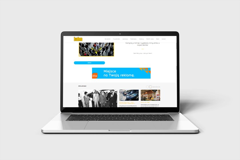 Przykład reklamy bannerowej na stronie Budma, należącej do Grupy MTP.